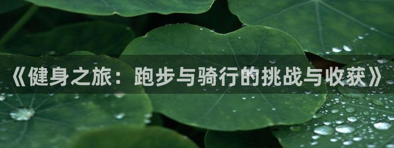 搜球体育官网：《健身之旅：跑步与骑行的挑战与收获》